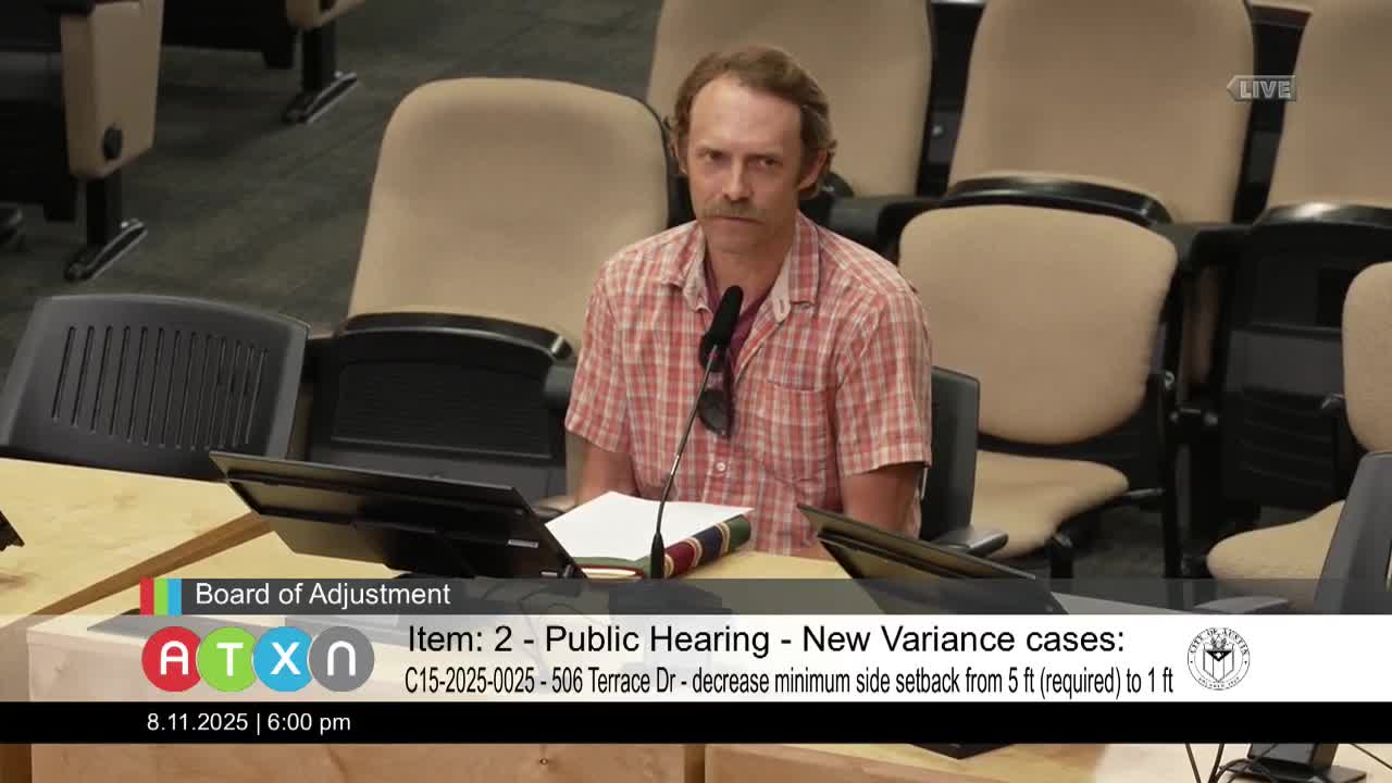 Zoning Board Grants Variance for Property with Heritage Oak Trees
