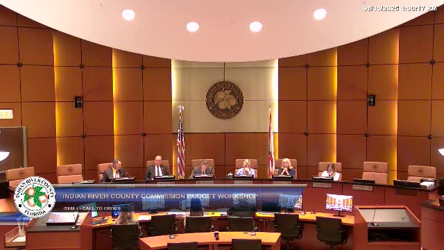 Indian River County Sheriff's Office Budget Workshop Addresses Financial Challenges