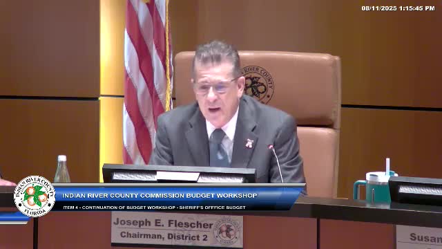 County Commissioners Review $83M Sheriff Budget Amid Salary Increase Discussions