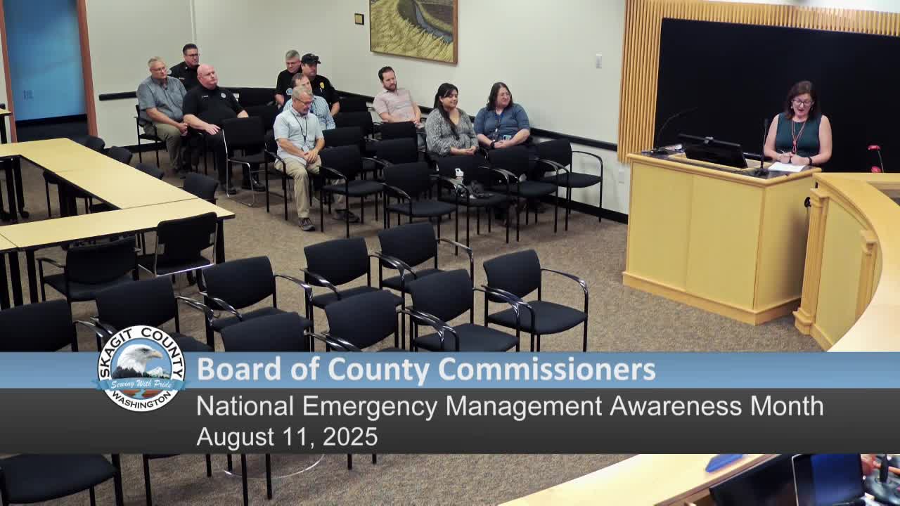 Skagit County Leaders Stress Importance of Local Planning for Emergency Management