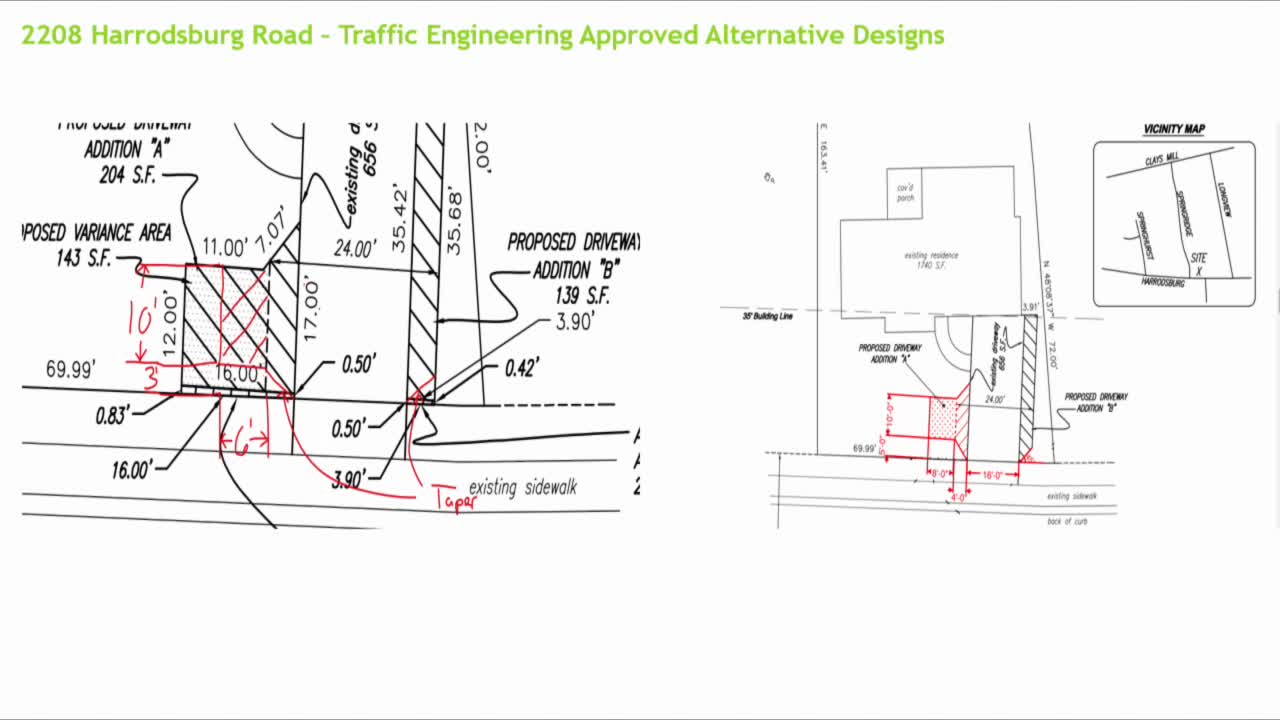 Traffic Engineers Seek 5-Foot Setback for Harrodsburg Road Design Approval