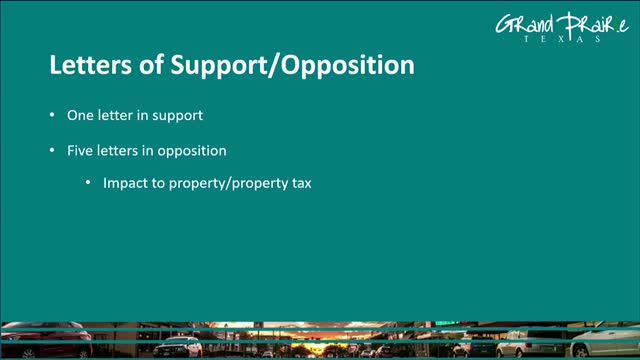 Development Review Committee Recommends Approval Amid Letters of Opposition