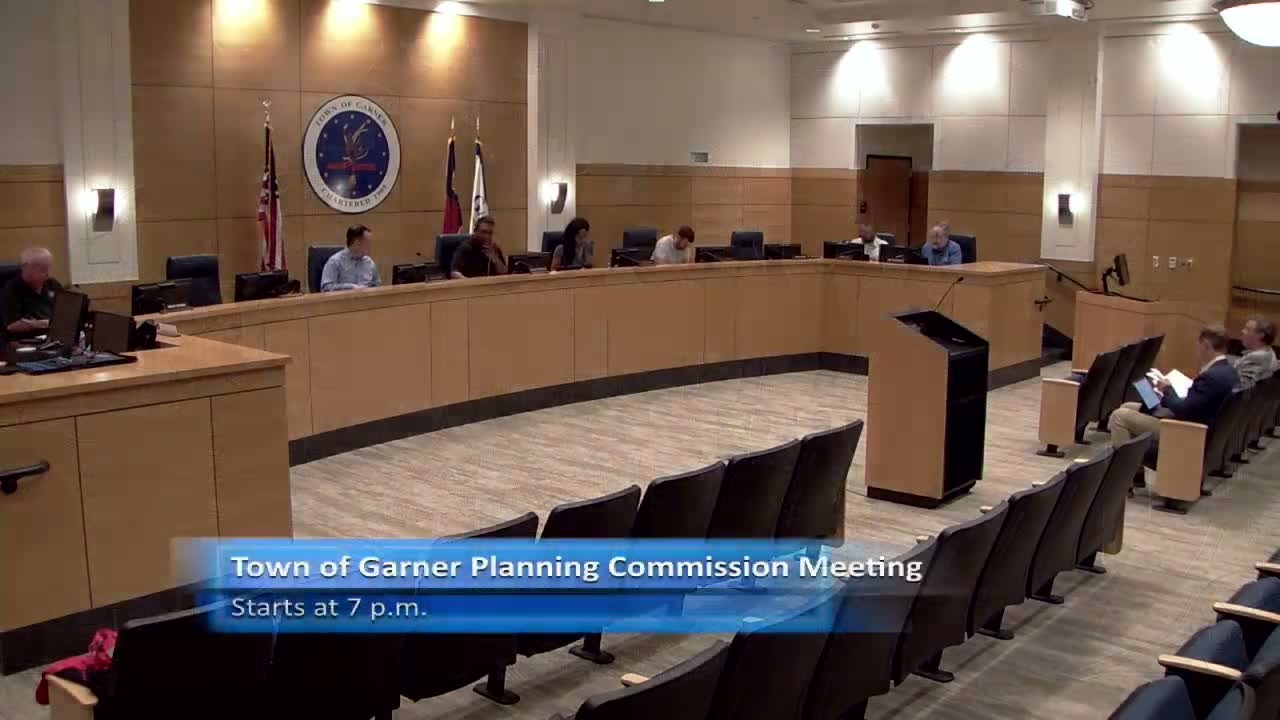 Garner Planning Commission adopts agenda, minutes and approves remote participation; staff reports upcoming transportation work and awards