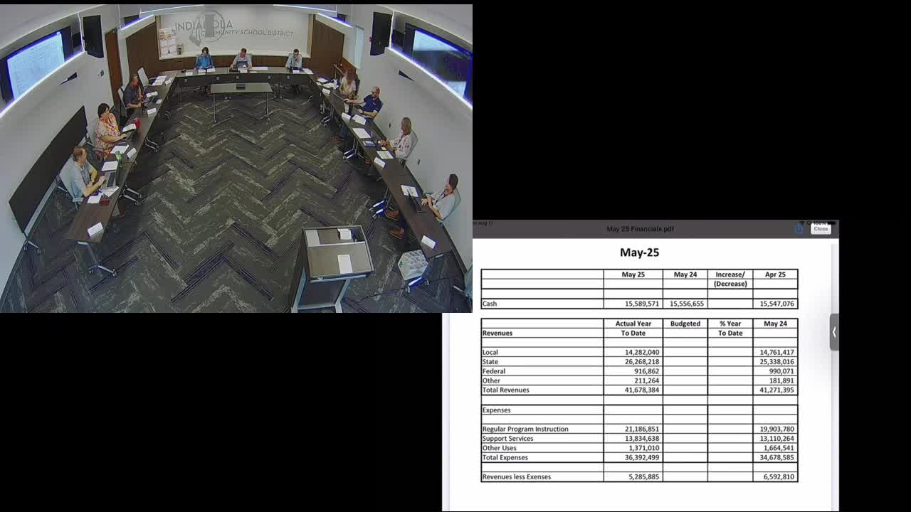 School Board Approves Financial Report Amid Facilities Committee Updates