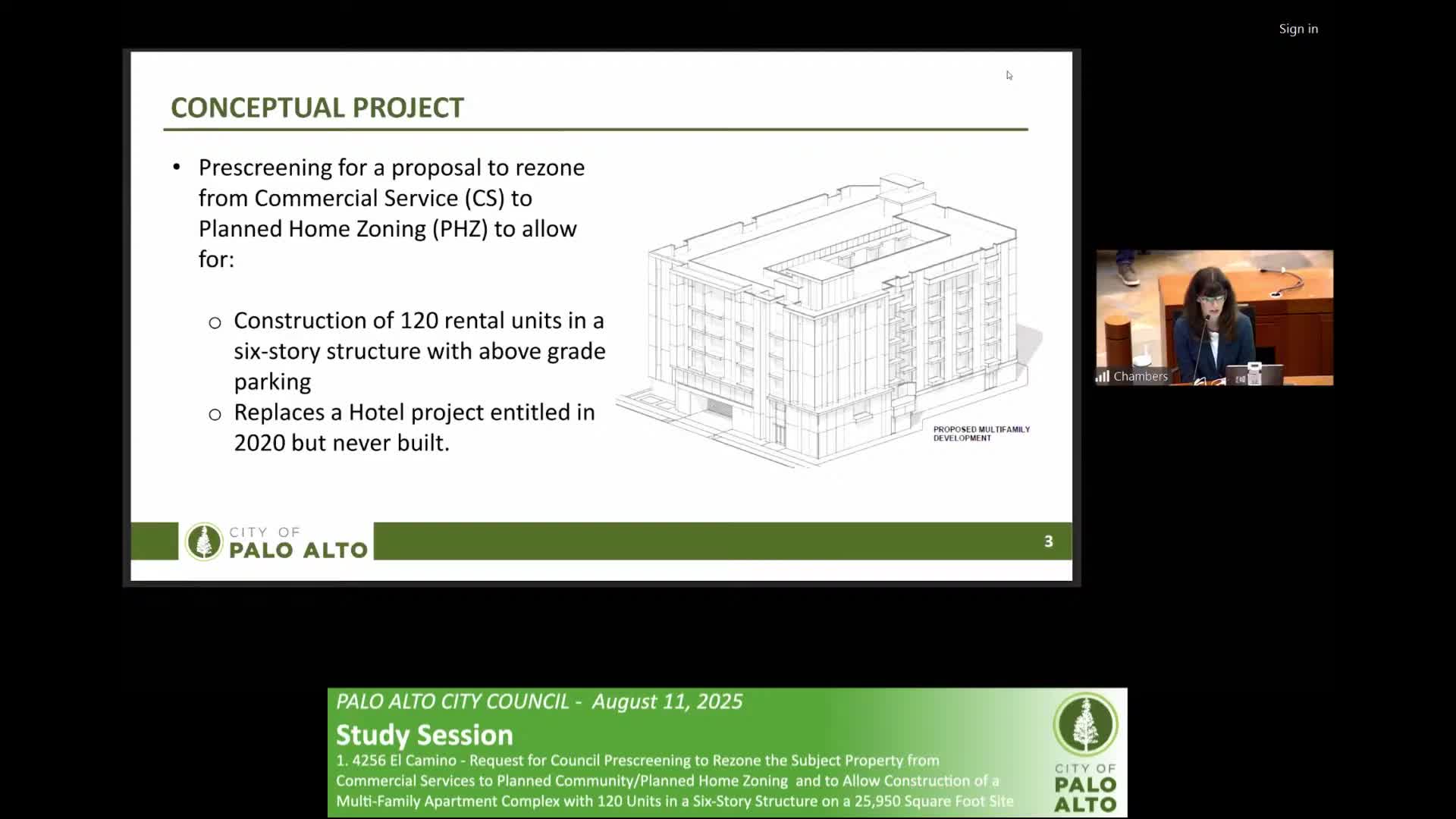 Palo Alto Council Considers Rezoning for 120 Rental Units at 4256 El Camino Real