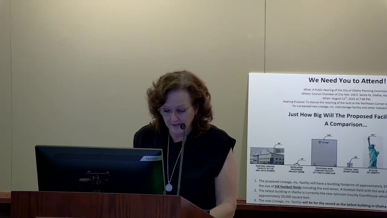 Residents Oppose Proposed Cold Storage Facility Near Olathe Due to Safety Concerns