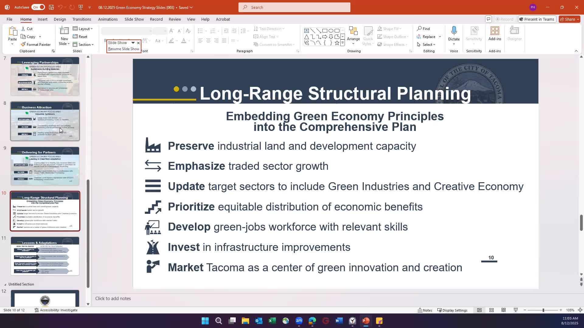 Tacoma officials unveil strategic plans for business attraction and environmental sustainability