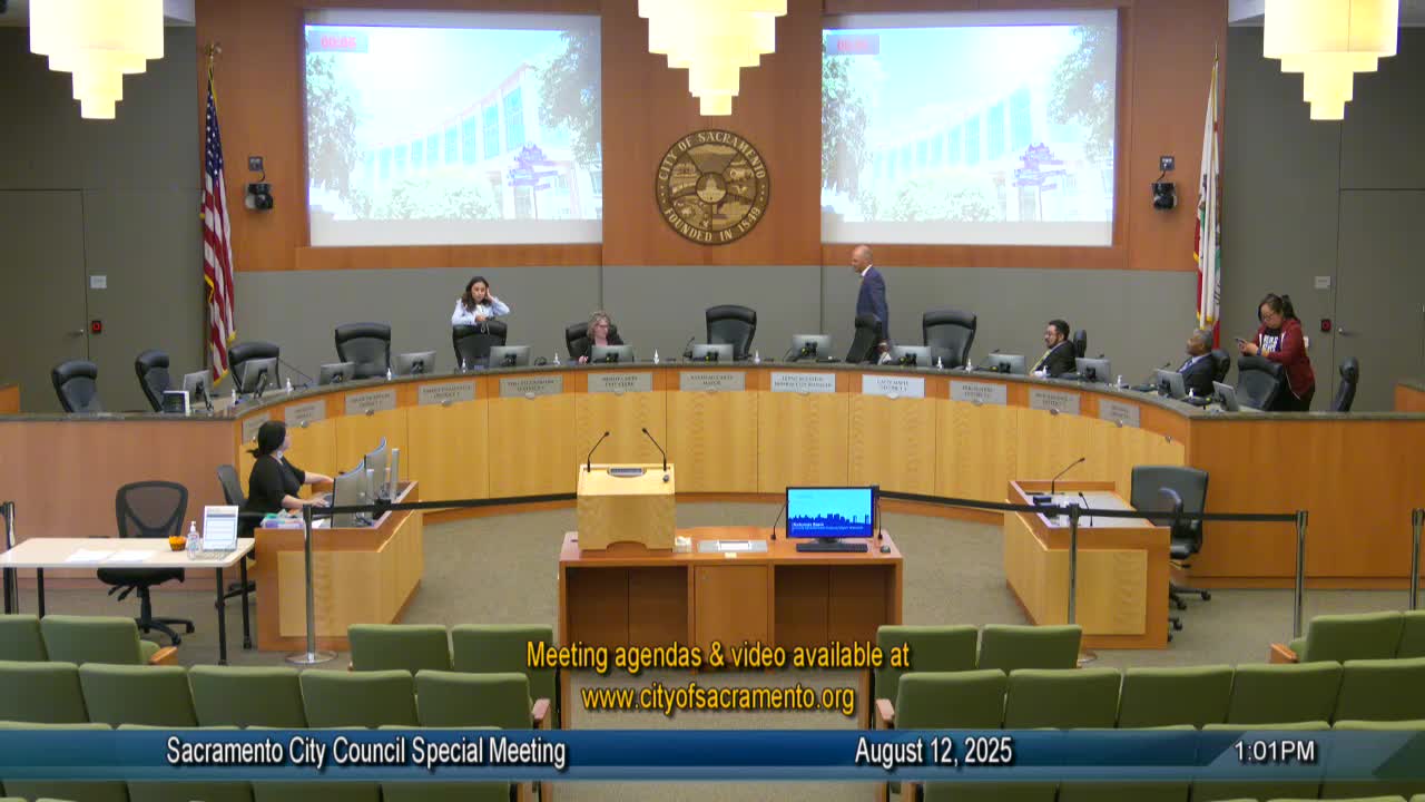 Sacramento City Council Commences Closed Session on City Manager Appointment