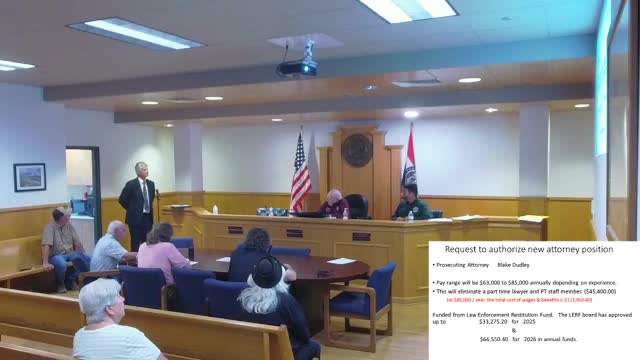 County Council Approves $85K Salary for New Prosecuting Attorney Position