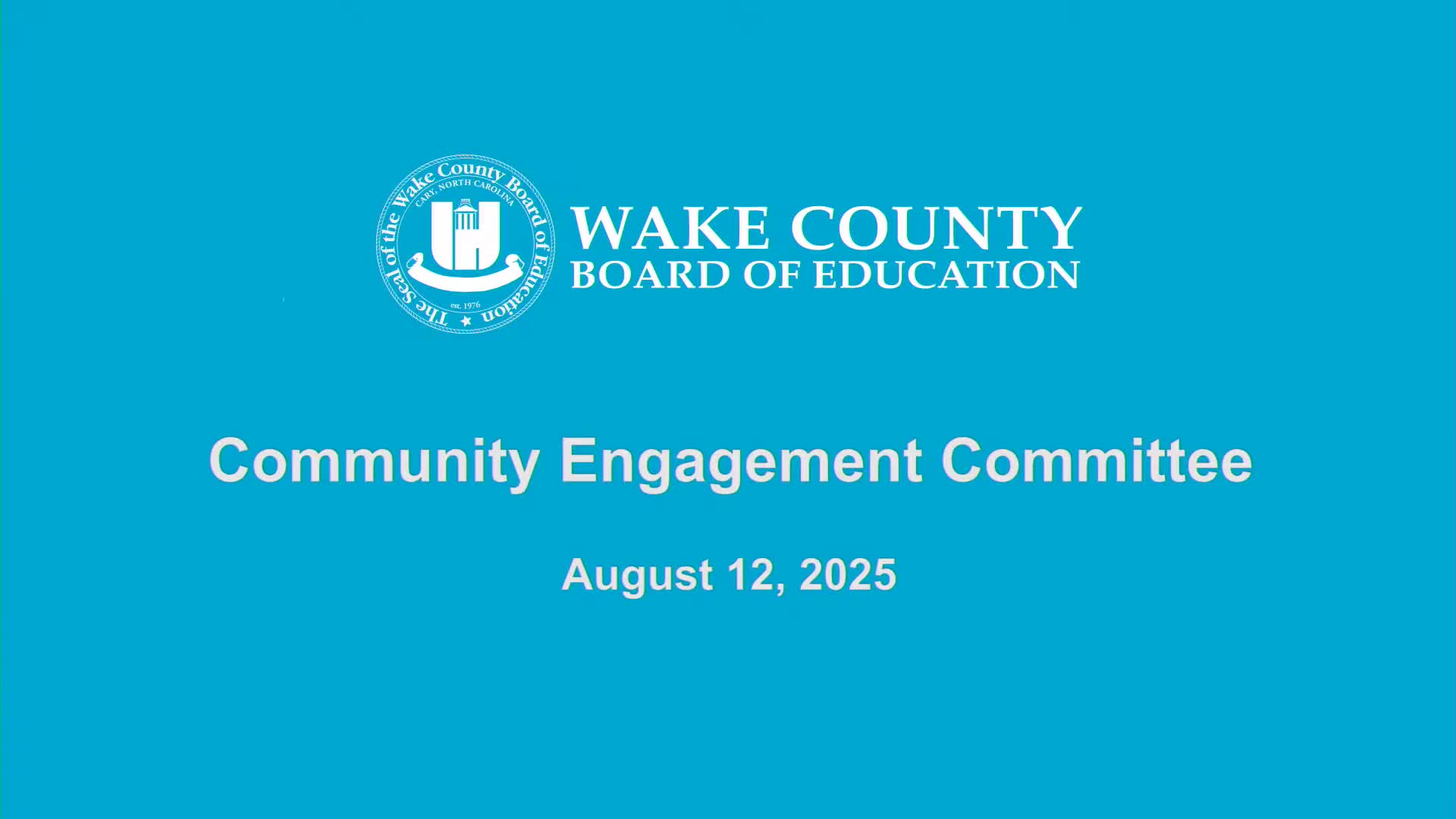 Wake County Community Engagement Committee Discusses Mental Health Initiatives