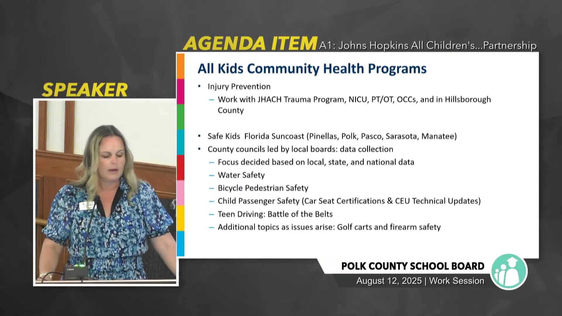 Safe Kids Florida Suncoast targets child safety education with helmet fittings and school programs