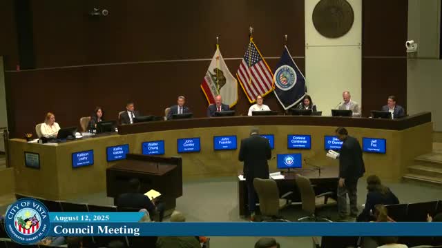 Vista City Council Discusses Wave Water Park Funding and Senior Lap Swim Program