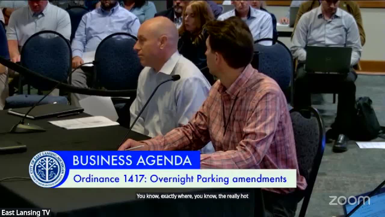 East Lansing Council Amends All Night Parking Ordinance After Heated Debate