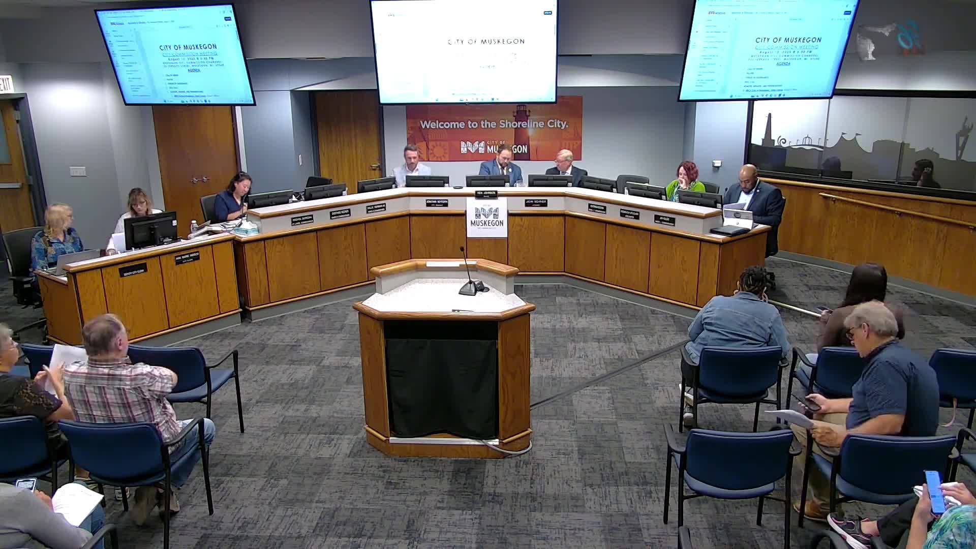 Muskegon City Commission Hosts Public Comment Sessions During General Meeting