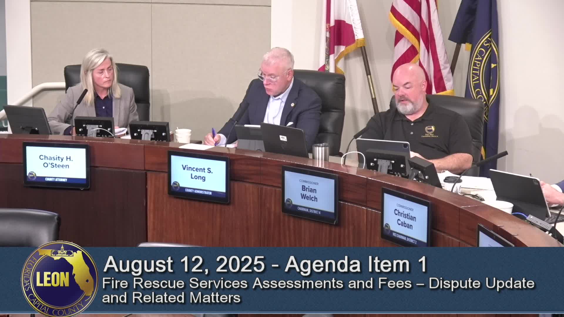 County Commissioners Debate Fire Services Fee Agreement with City Officials