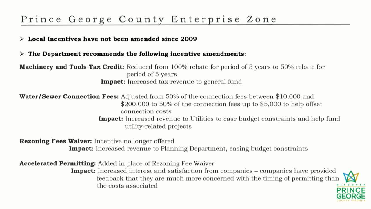 City Proposes New Enterprise Zone Boundaries and Accelerated Permitting Process