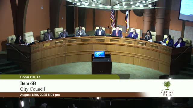 Cedar Hill Residents Voice Concerns Over PD6822024 Development and Traffic Impact