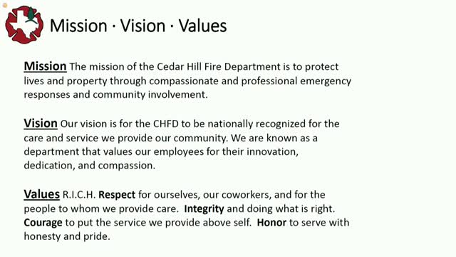 Cedar Hill Fire Department Celebrates 84 Years of Service and Community History