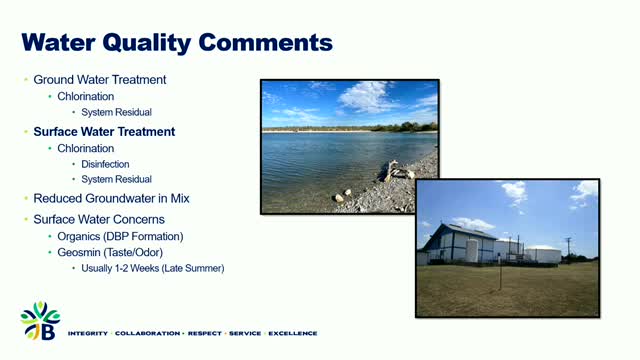 Water Treatment Update: New Plant to Address DBPs and Geosmin Concerns