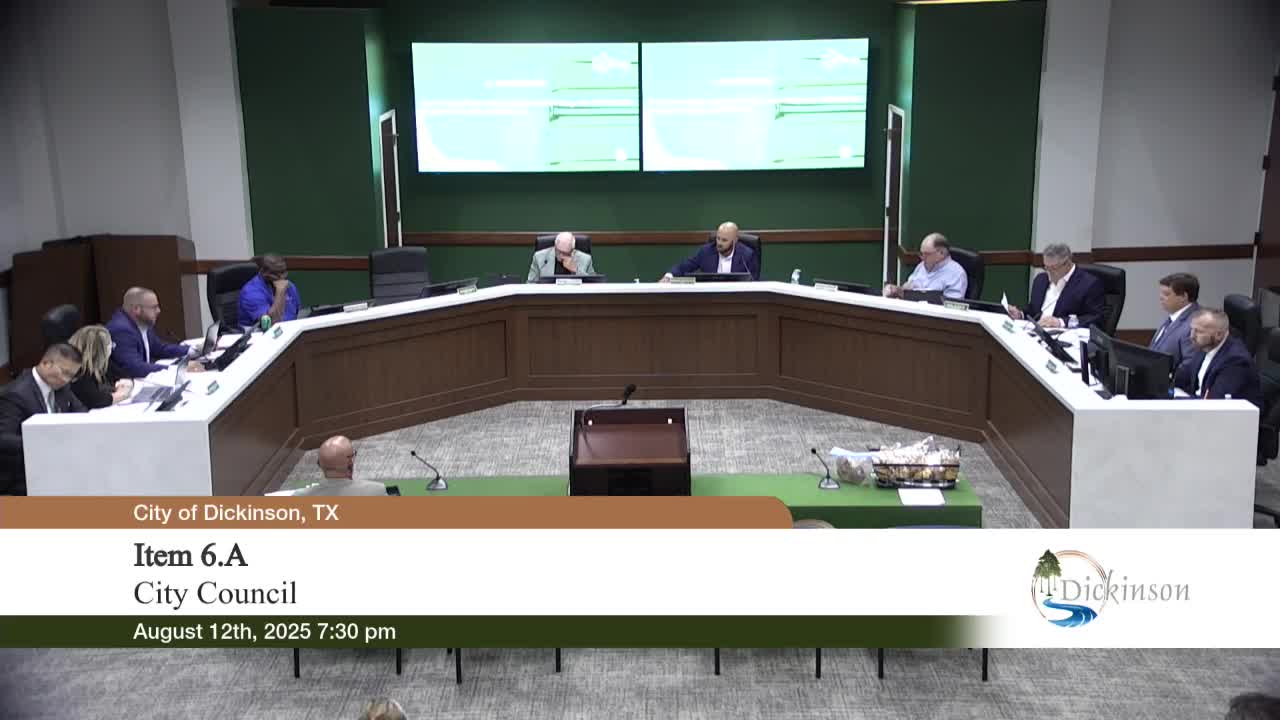 Mayor Presents Dickinson's Proposed Budget for Fiscal Year 2025-2026