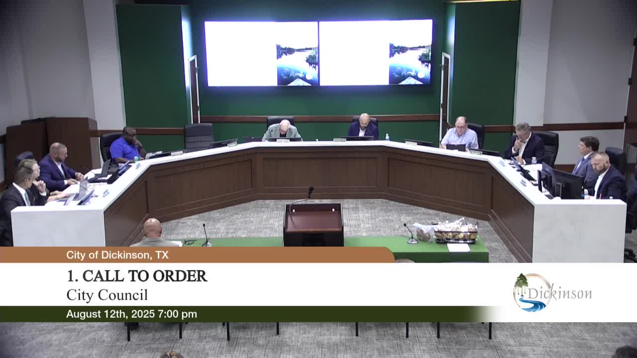 Council Members Discuss City Initiatives and Hurricane Preparedness in Dickinson Meeting