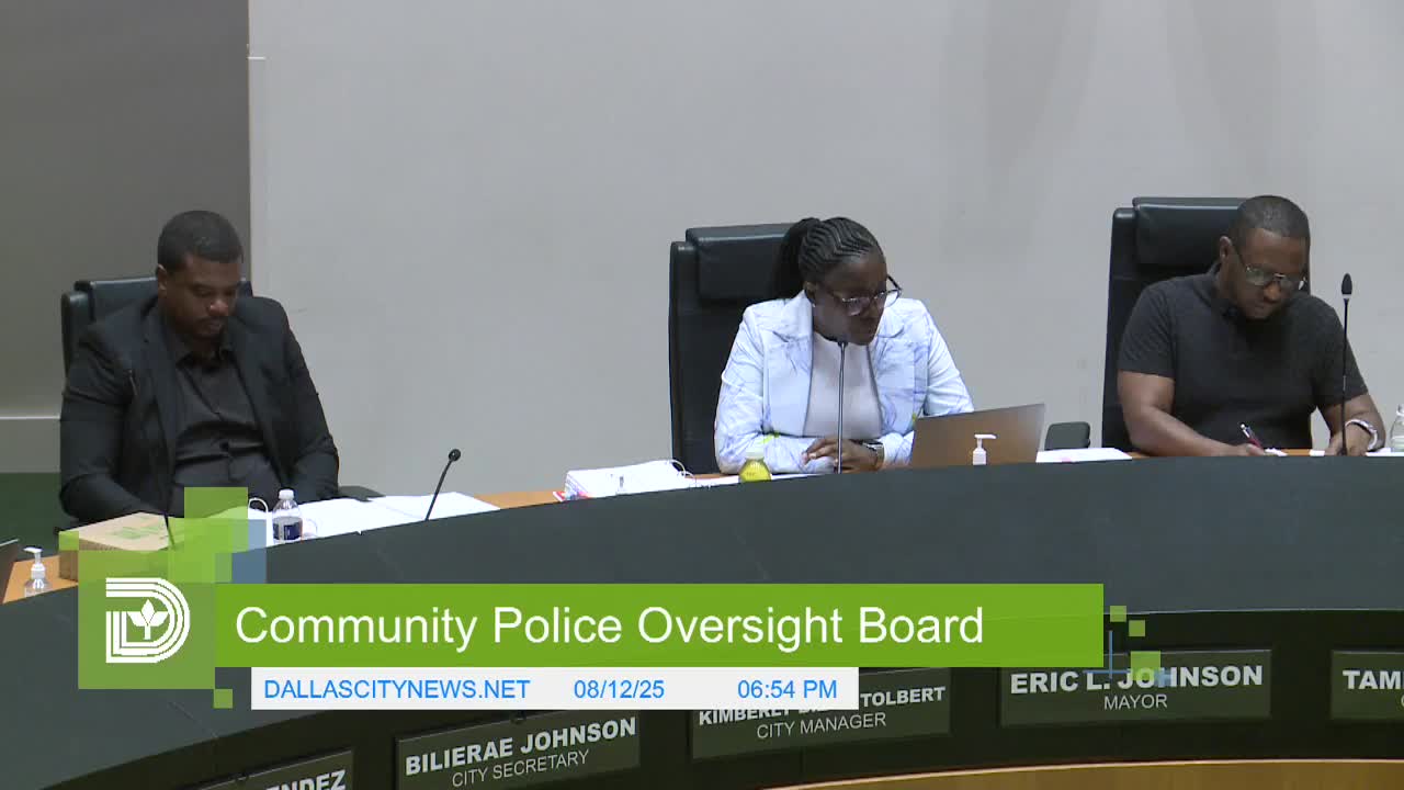 Community Police Oversight Board discusses budget and board retreat plans