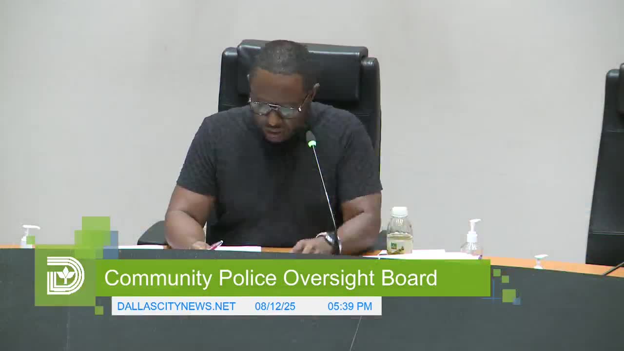 Vice Chair Ozzie Smith Leads Community Police Oversight Board Meeting