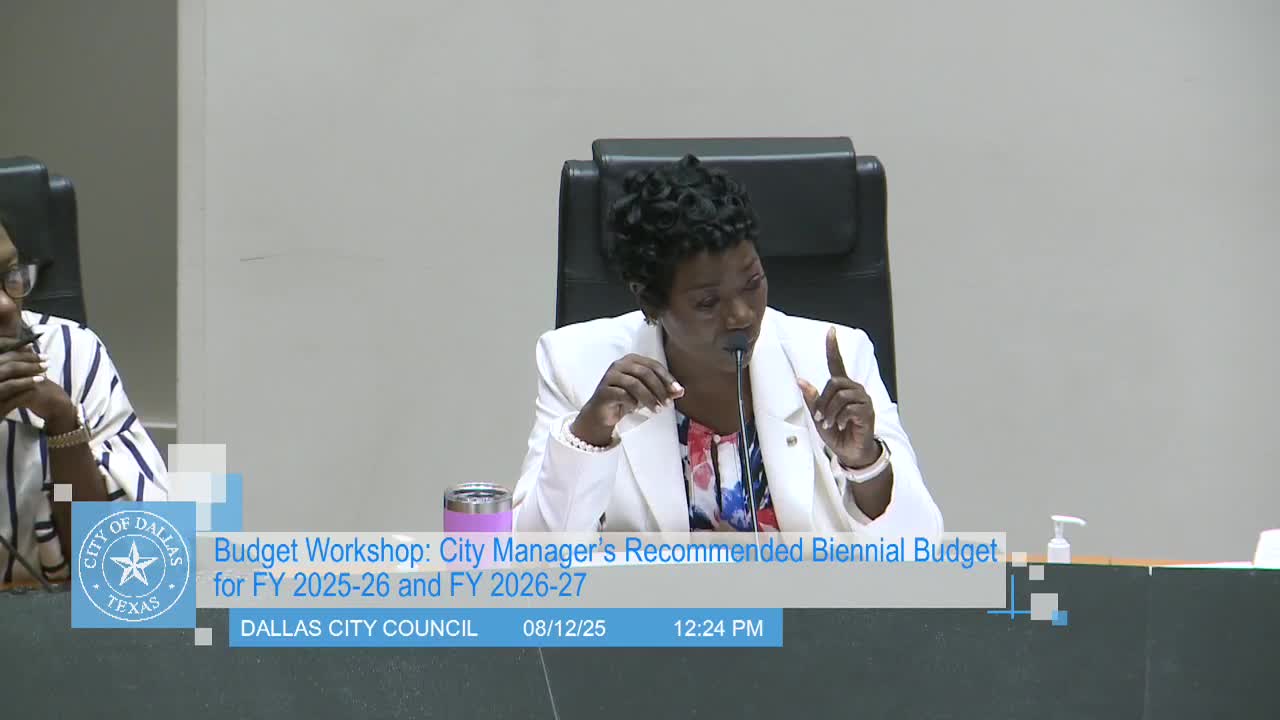 Dallas City Council reviews budget for housing and facilities assessment plans