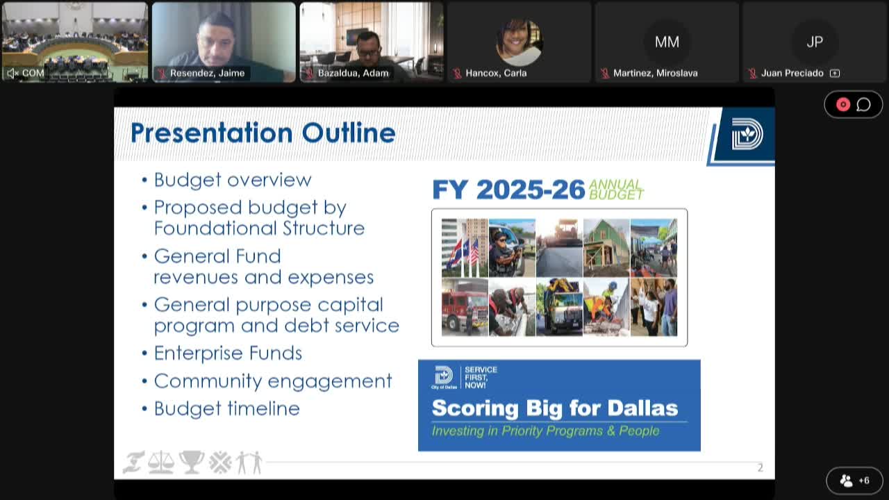 Dallas City Council Proposes $5.2B Budget with Increased Funding for Police and Fire