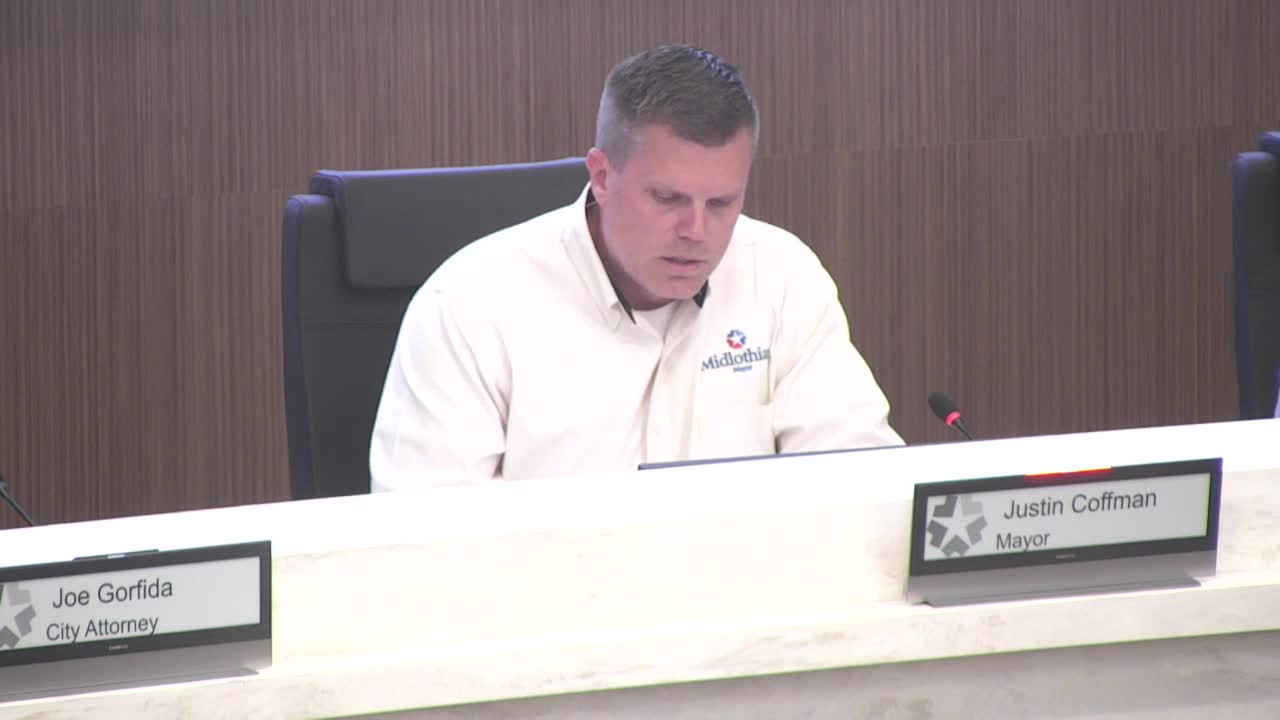 Midlothian City Council awards utility project bids totaling over $1M