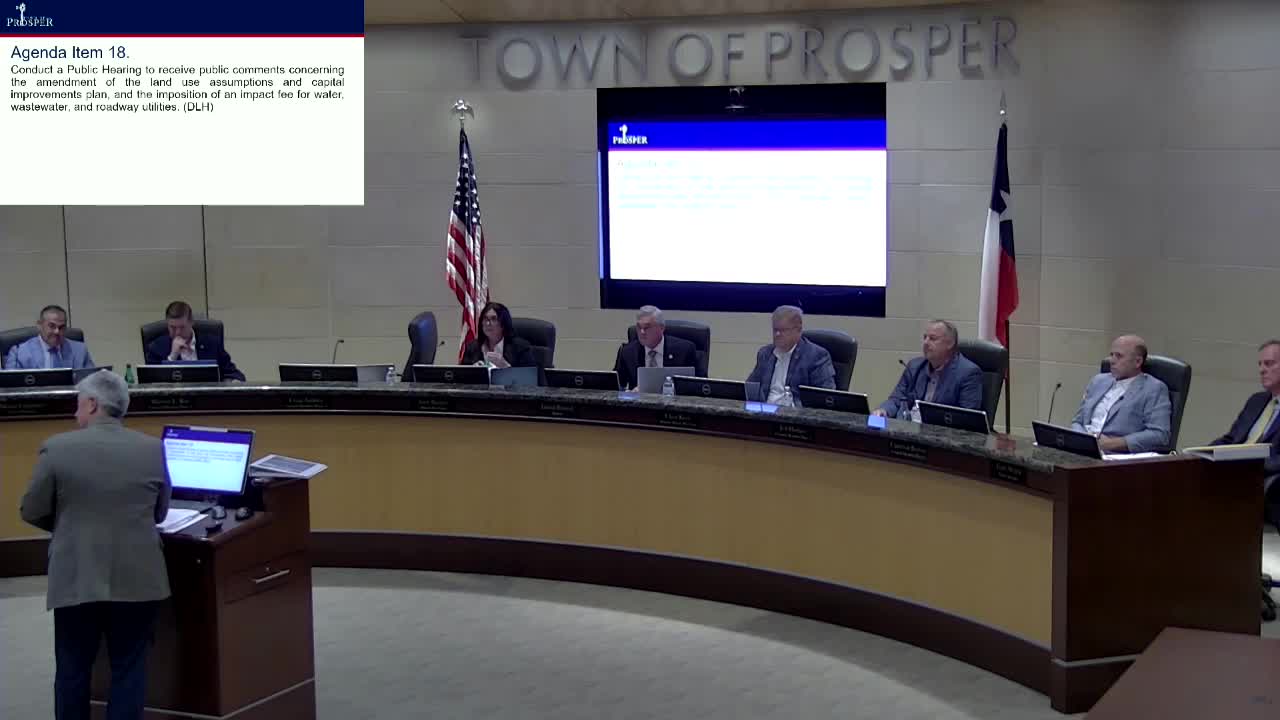 Prosper Council Reviews Water Wastewater Impact Fee Program Update for 2023