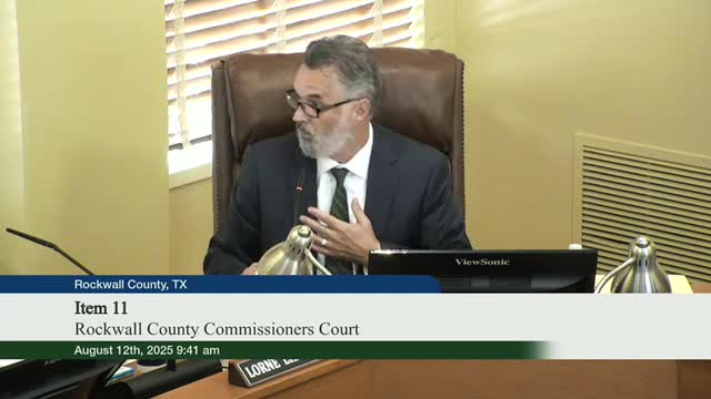 Rockwall County Commissioners Approve Contract with NextLink for Fiber Installation on Poetry Road