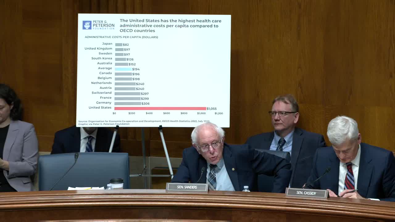 Senate Panels Discuss Healthcare Costs and Administrative Waste Solutions