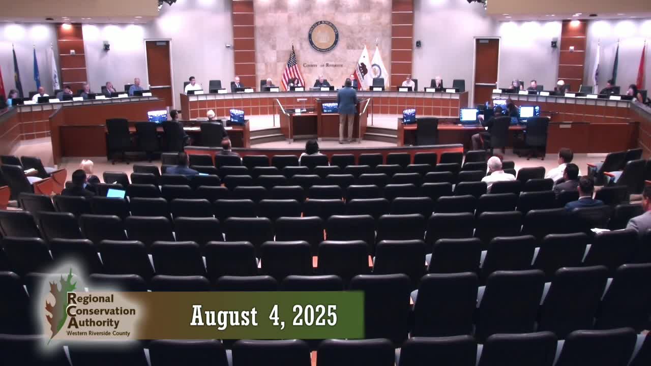 RCA board approves clerical change limiting third appraisals in MSHCP conflict process, 13-4