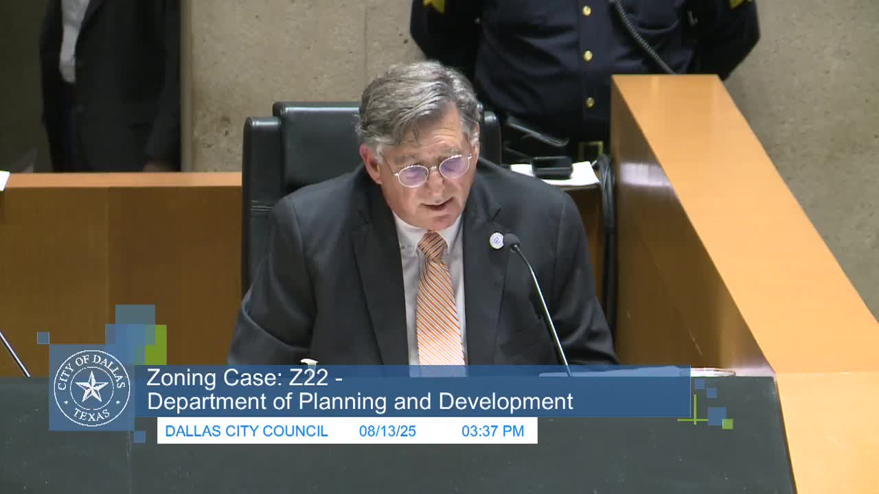 Dallas City Council Debates Community Input in Zoning Amendment Process