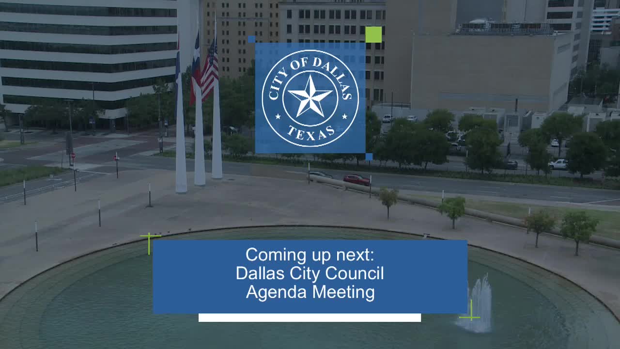 Dallas City Council Meeting Features Mayor Johnson and Key Council Members