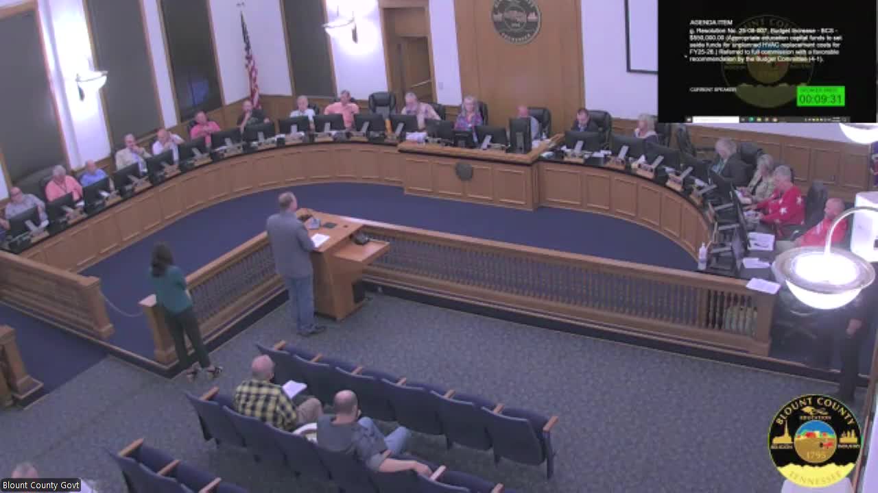 Commission Approves $544K for Emergency HVAC Repairs and New Highway Paver