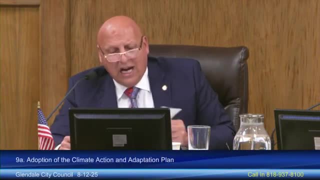Glendale Council Debates Climate Action Plan Amid Concerns Over Policy Impact