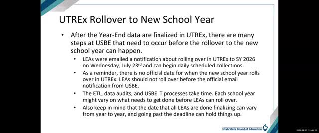 LEAs Begin Rolling Over to School Year 2026 After Streamlined Data Submission Guidance
