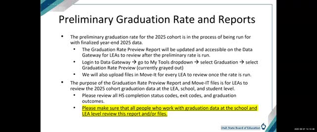 Education Officials Address Cohort RA Code Errors Impacting Graduation Reports