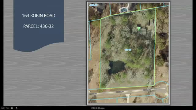 Rebecca Alford Requests Rezoning of 2.5 Acres on Robin Road to AR2