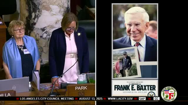 Community Honors Ambassador Frank Baxter for Leadership and Generosity in Santa Monica