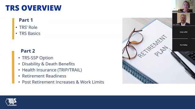 TRS Outlines Member Benefits and Limits on Financial Advice in Illinois