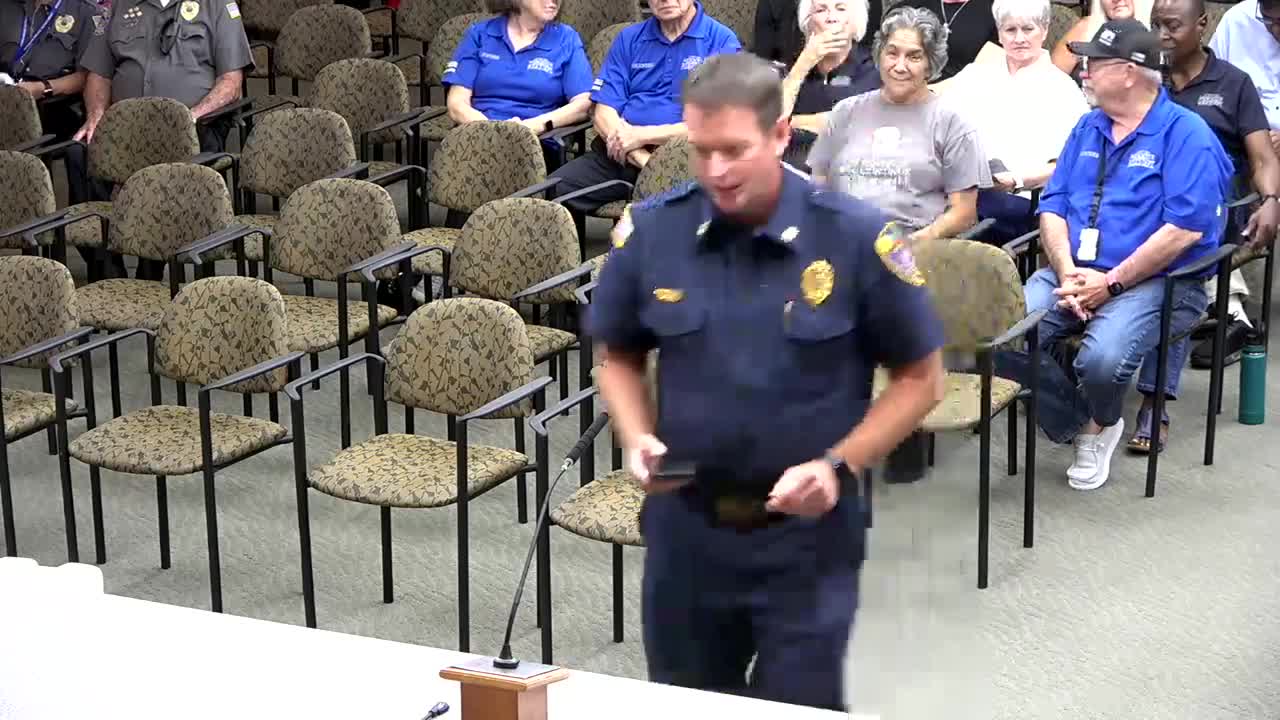 Council hears public support for interim Police Chief Fales after police-chief item pulled