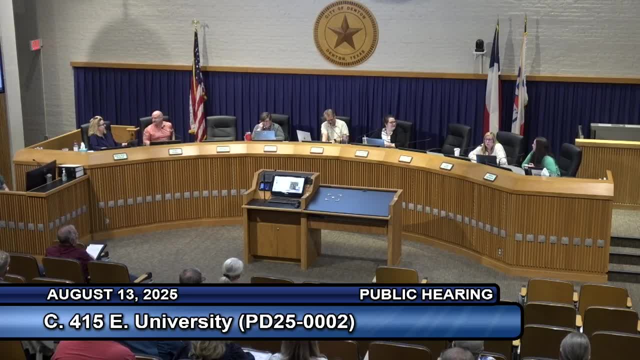 Denton Commission Approves Multifamily Housing Near Historic Neighborhood Concerns