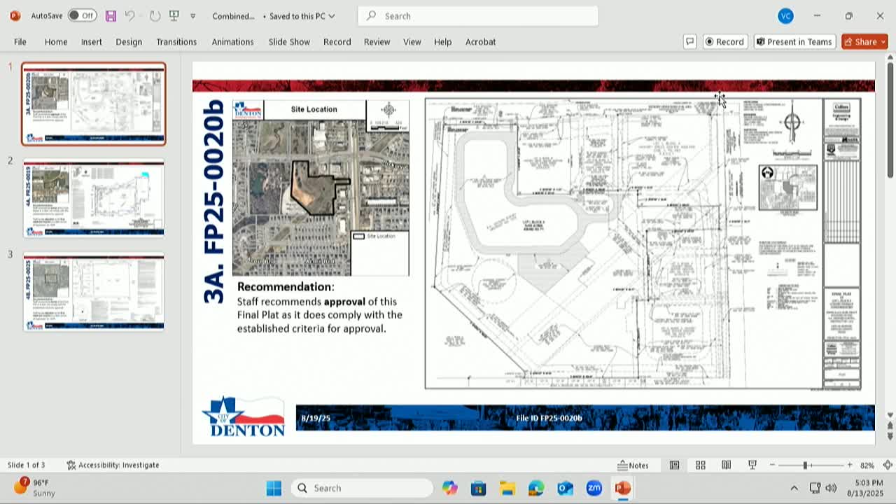 Denton Planning Commission Approves Self Storage Complex and Plat Extensions