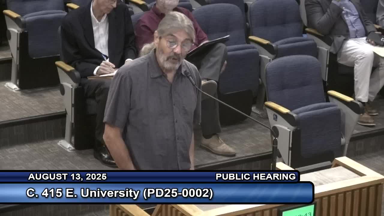 Neighborhood Voices Urge City Council to Reject Multifamily Development at Bell and University