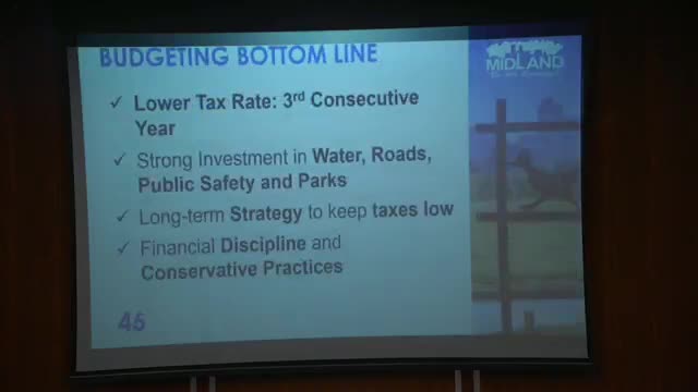 Midland Council Approves Fiscal Year 26 Budget Focused on Economic Growth and Job Quality