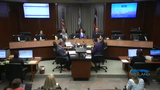 Midland City Council proposes budget cut while investing in roads and public safety