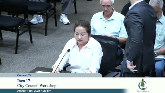 Conroe City Council discusses budget updates and proposed tax rates for FY 2025